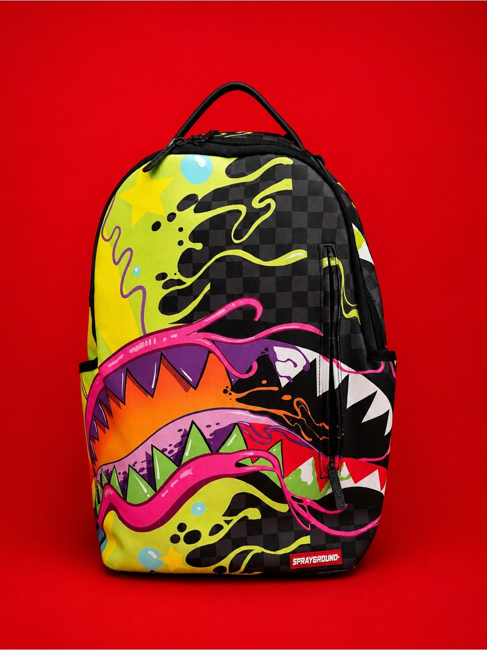 SOLD OUT FOREVER Sprayground Slime Dime Shark Backpack School Travel Bag - Picture 2 of 14